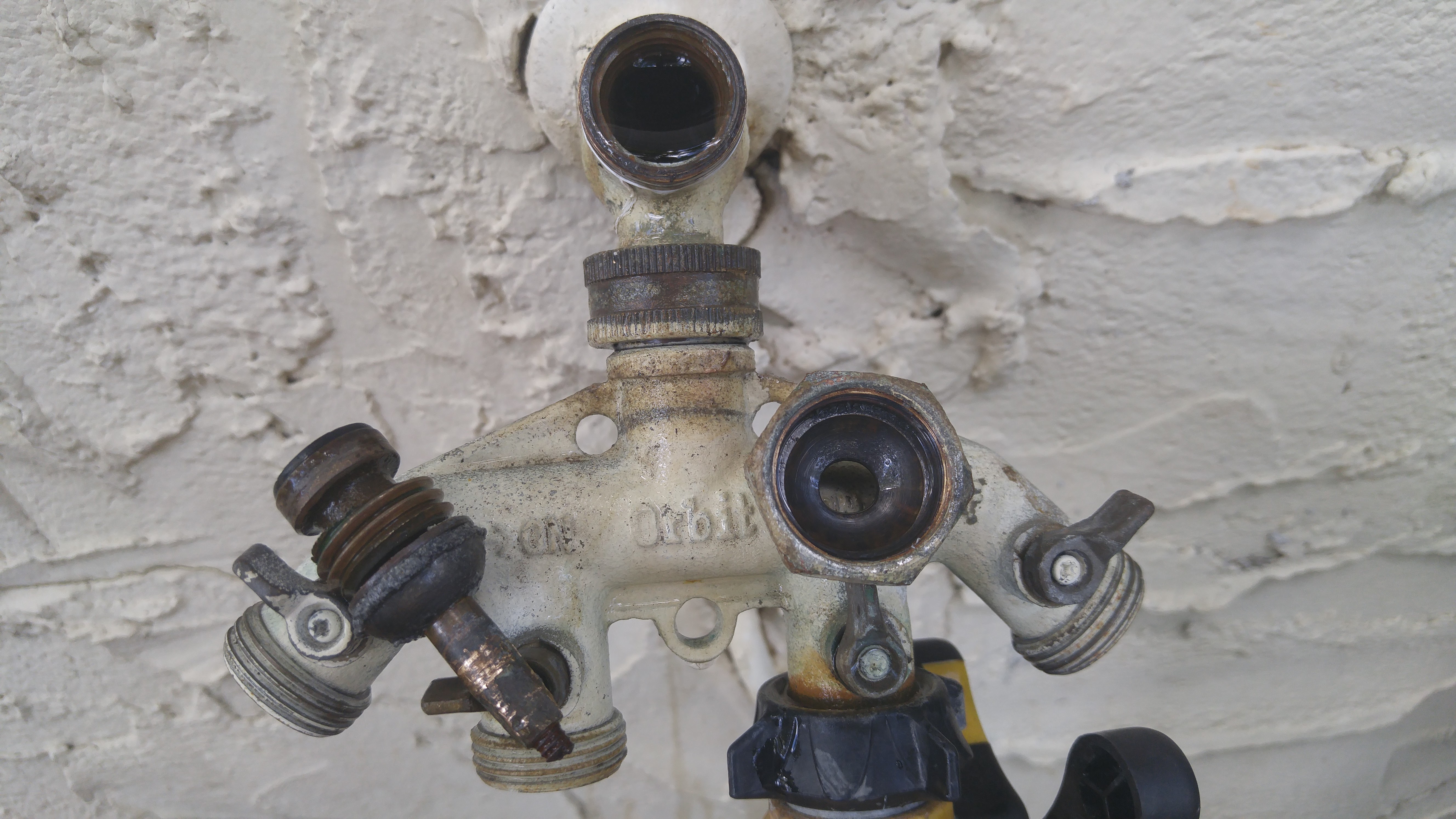 Garden hose spigot help with threads or replacement parts